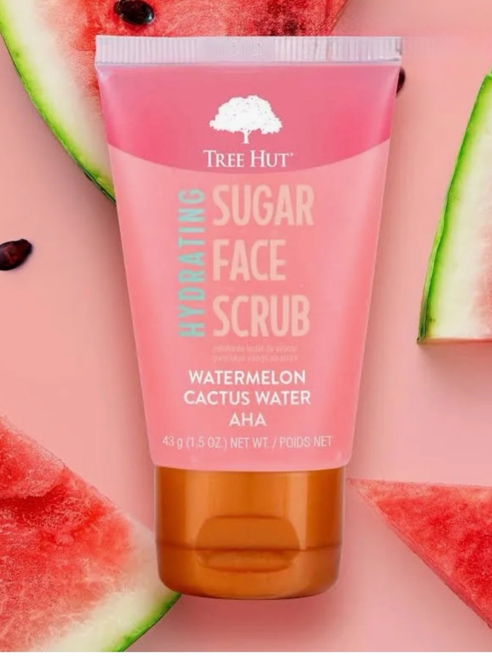 🍉NWT~TREE HUT Hydrating Watermelon & Cactus Water Face Scrub